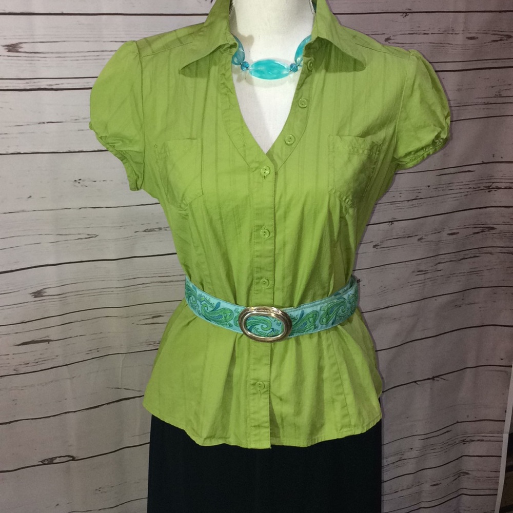 B•WEAR Pinstriped Blouse